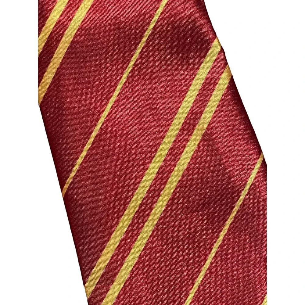 Harry Potter Gryffindor Tie Burgundy Gold Striped‎ Halloween Fast Shipping